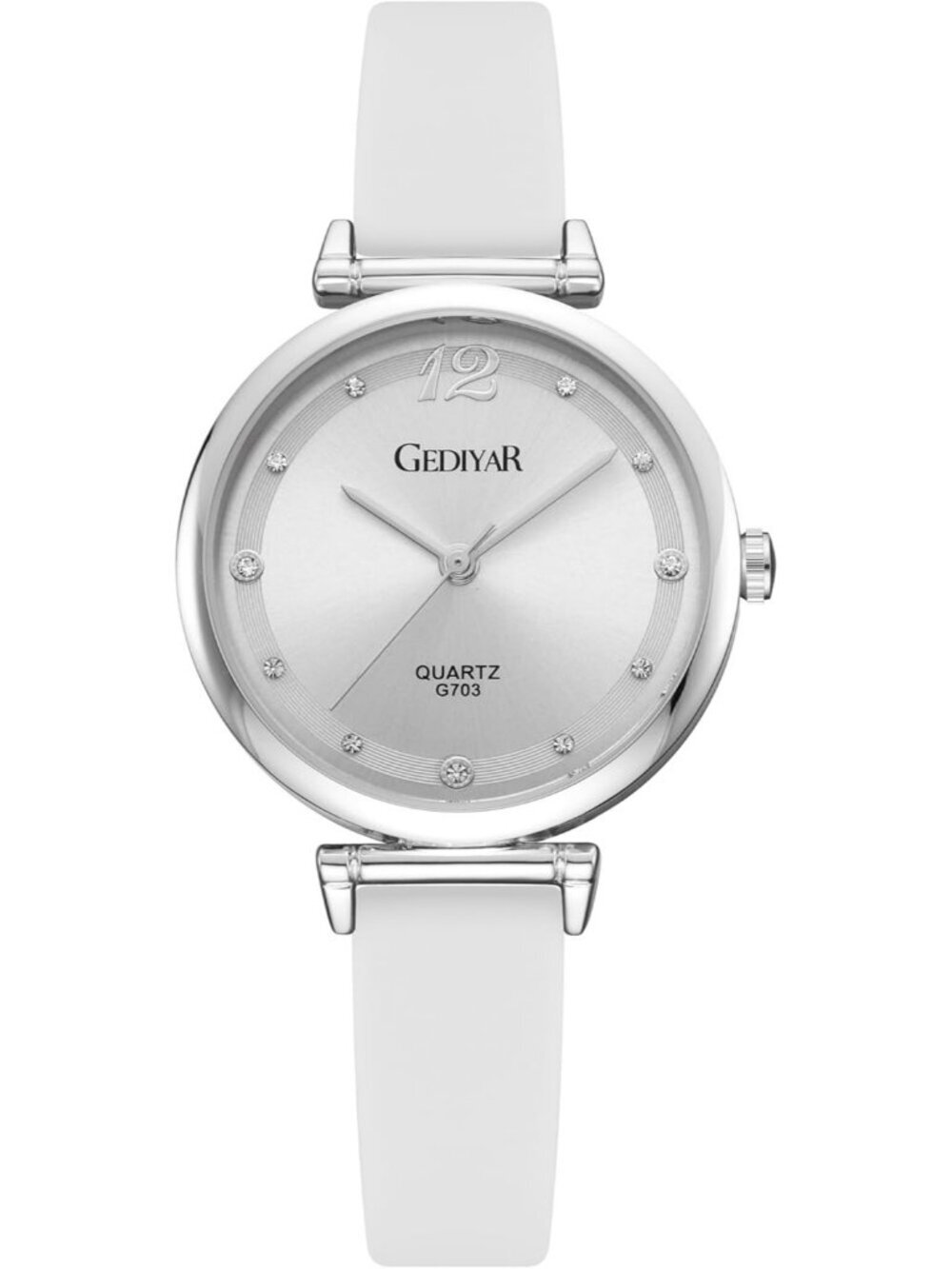 Women's White Silicone Band Nurse Medical Professional Waterproof Wrist Watch